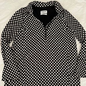 Long sleeve Polka Dot Swing Dress